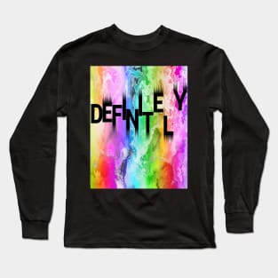 Abstract Colorful Design Long Sleeve T-Shirt